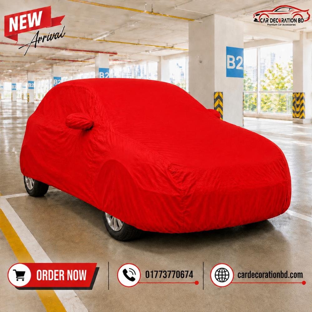 গাড়ির এক কালারের কভার - এসইউভি সাইজ — Car Cover — ছবি 4