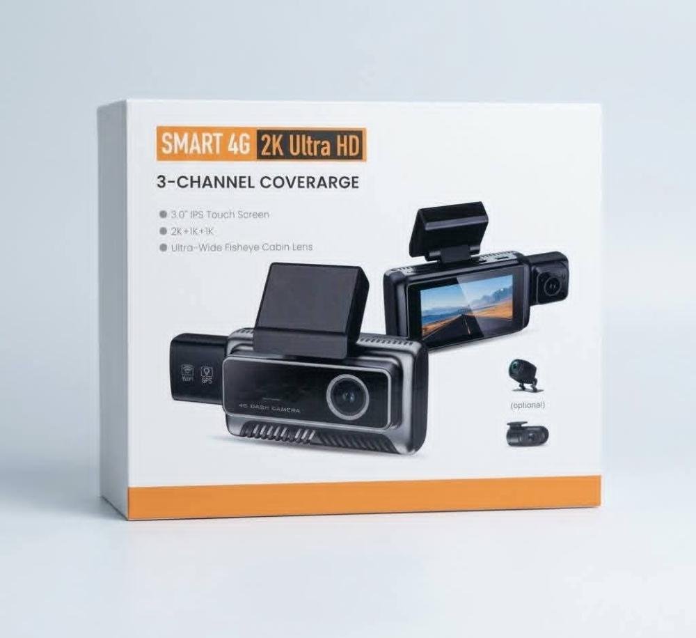 4G Live 3 Channel Car Dash Cam — Car Camera — ছবি 8