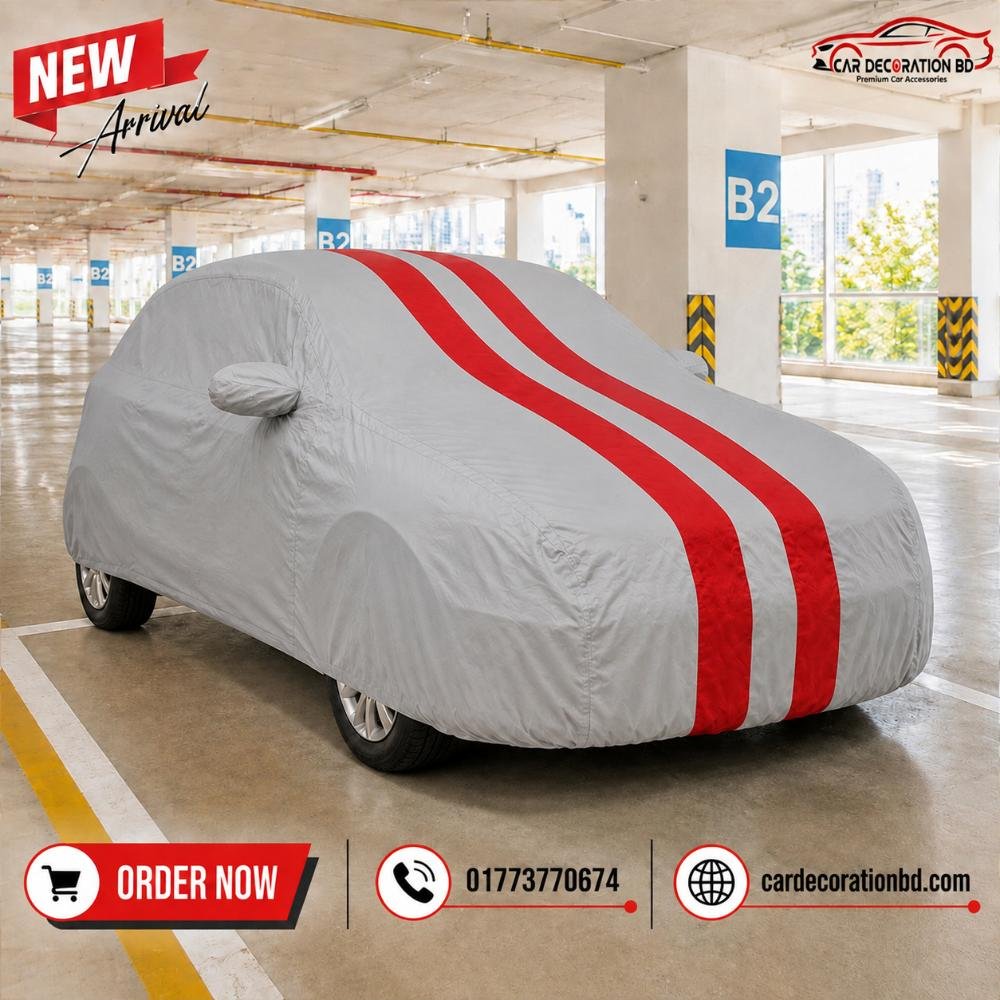 গাড়ির দুই কালারের কভার - হ্যাচব্যাক সাইজ — Car Cover — ছবি 5