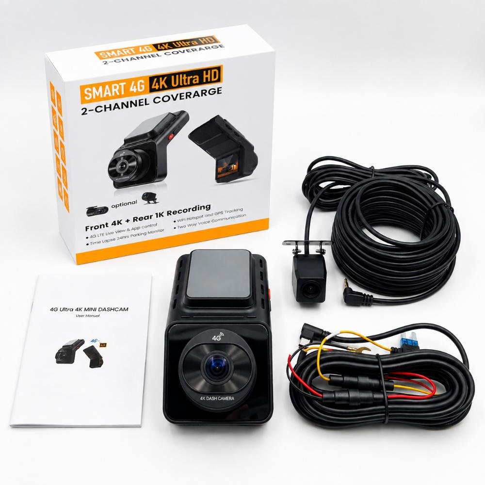 4G Live 2 Channel Car Dash Cam — Car Camera — ছবি 2
