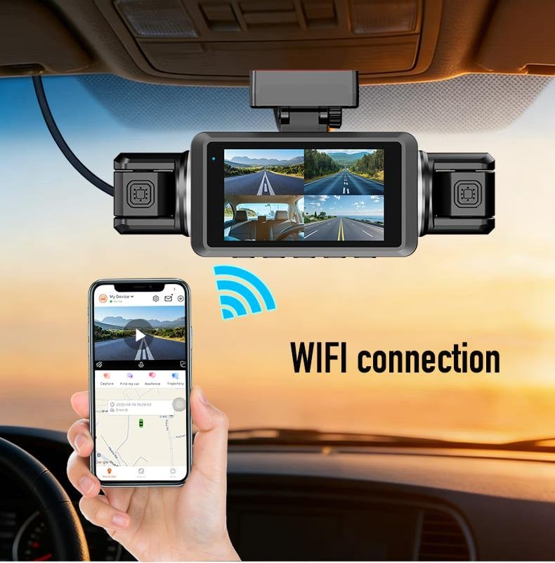 4G Live 4 Channel Car Dash Cam — Car Camera — ছবি 11