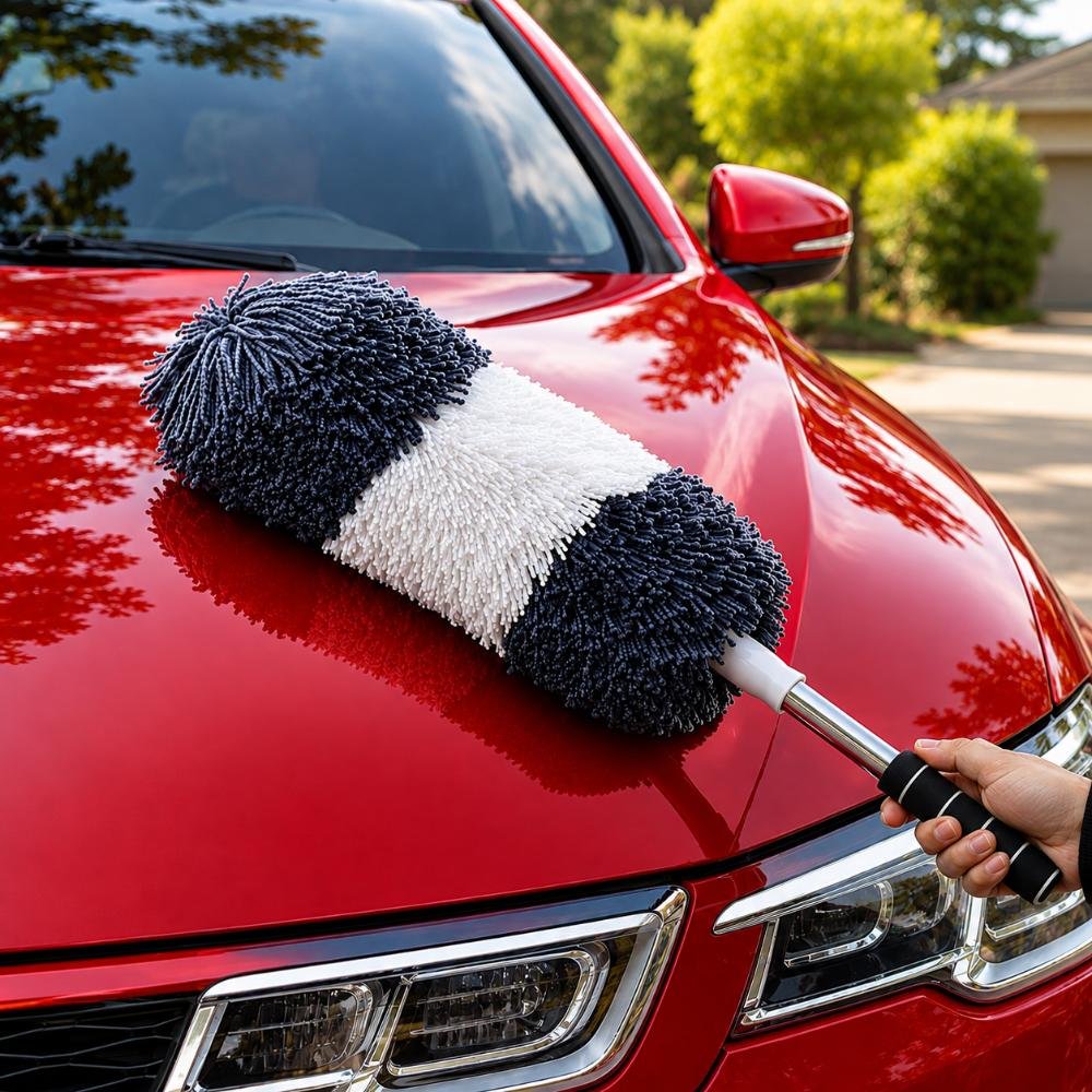 গাড়ির মাইক্রোফাইবার দুই কালারের ডাস্টার — Car Duster