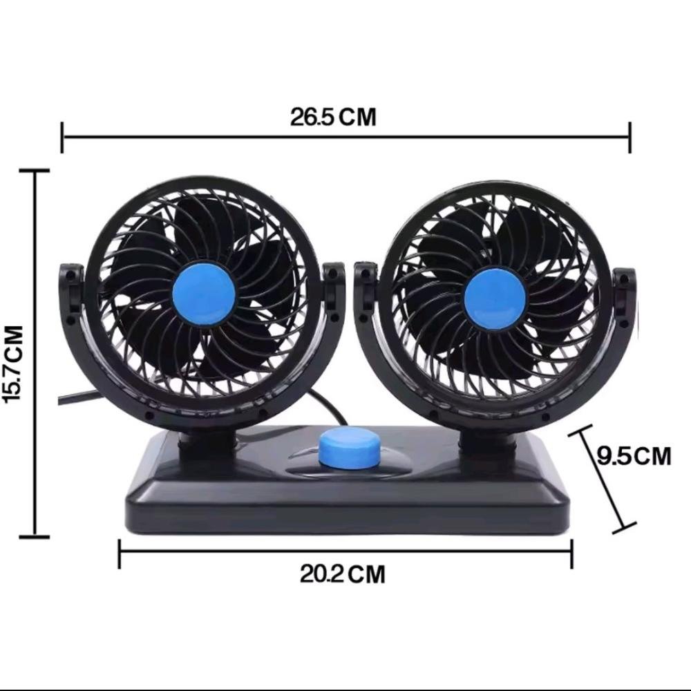 Double Head Car Cooling Fan — Car Fan — ছবি 3