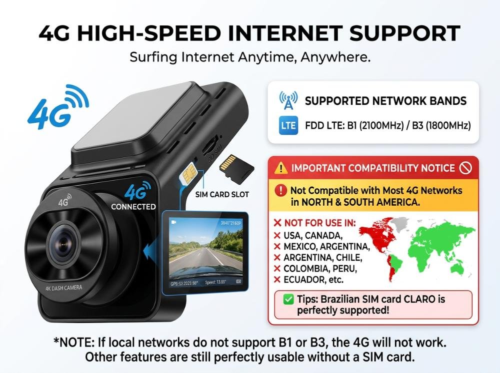 4G Live 2 Channel Car Dash Cam — Car Camera — ছবি 14