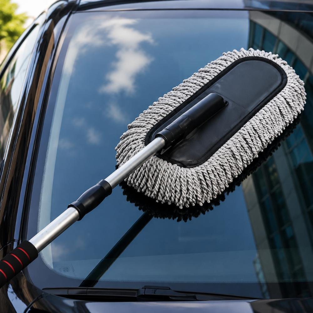 গাড়ির মাইক্রোফাইবার চেপ্‌টা ডাস্টার — Car Duster — ছবি 2