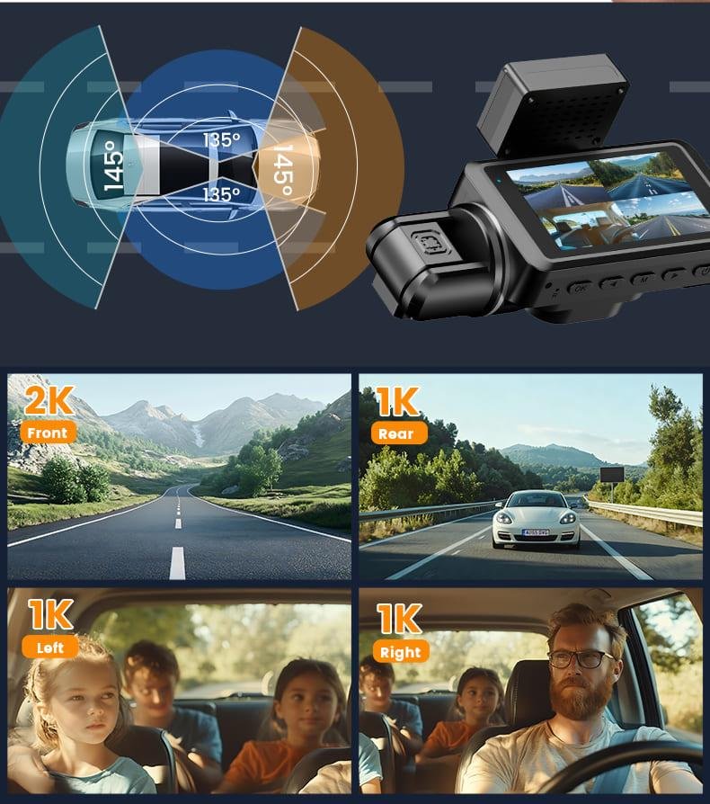 4G Live 4 Channel Car Dash Cam — Car Camera — ছবি 9