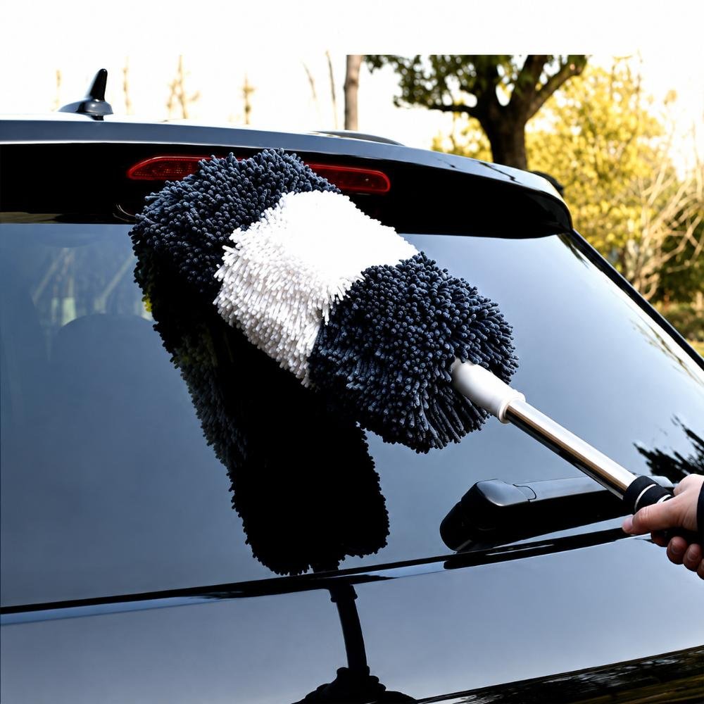 গাড়ির মাইক্রোফাইবার দুই কালারের ডাস্টার — Car Duster — ছবি 2