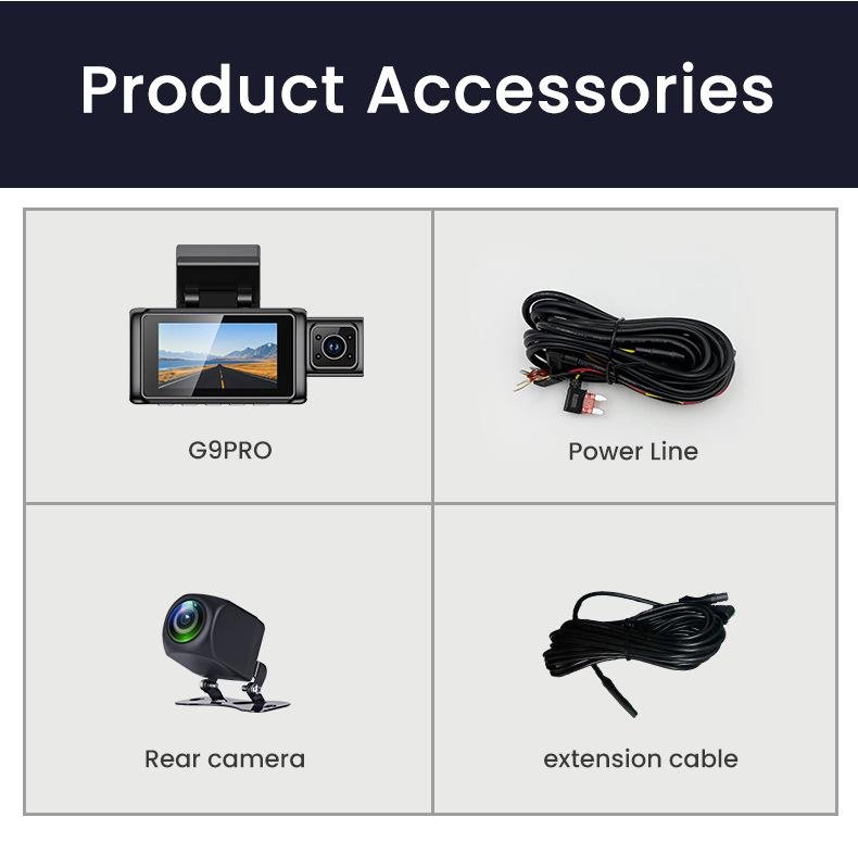 4G Live 3 Channel Car Dash Cam — Car Camera — ছবি 6