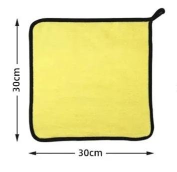 গাড়ির মাইক্রোফাইবার টাওয়েল ছোট ৩০×৩০ সেমি — Car Microfiber Towel — ছবি 2