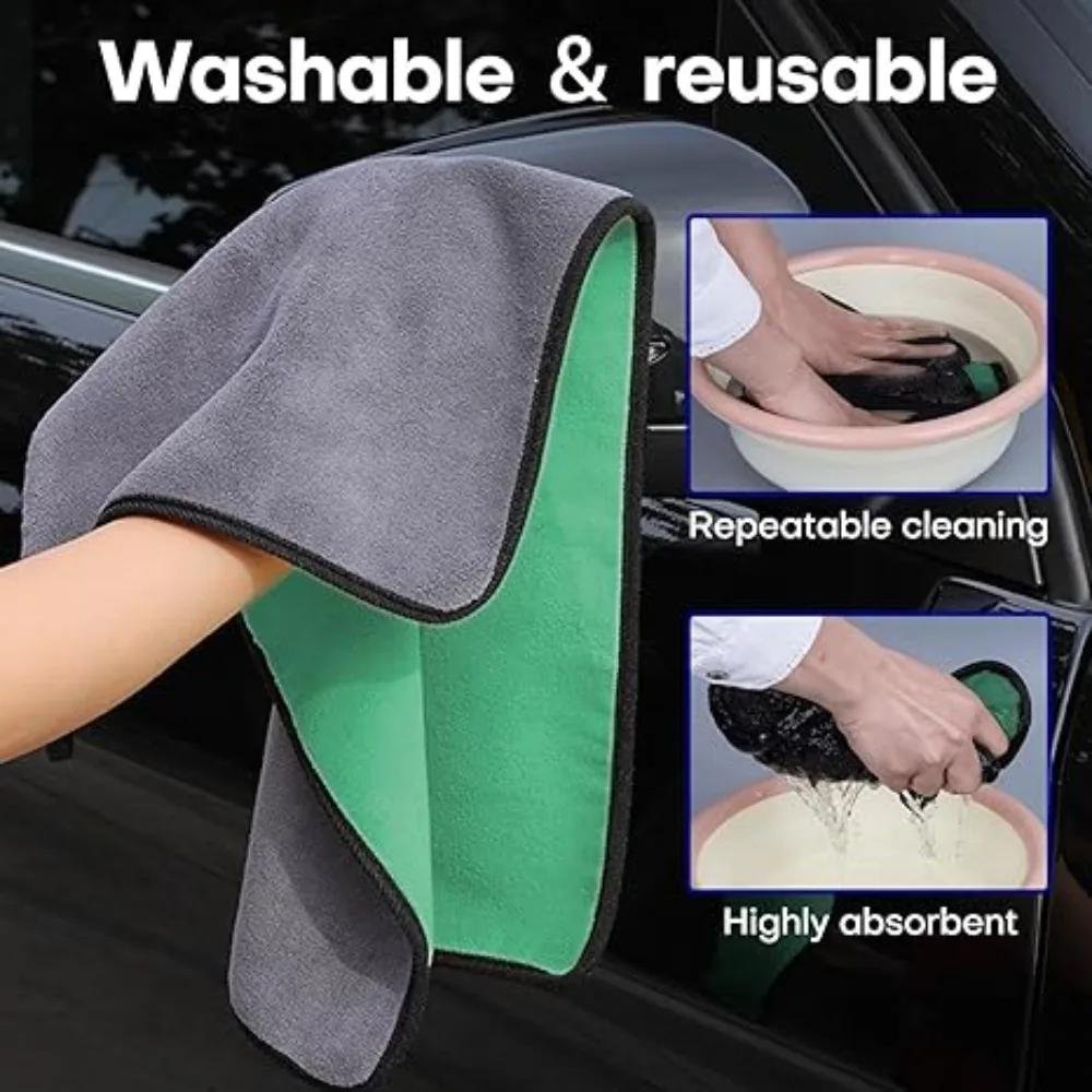 গাড়ির মাইক্রোফাইবার টাওয়েল ছোট ৪০×৪০ সেমি — Car Microfiber Towel — ছবি 2